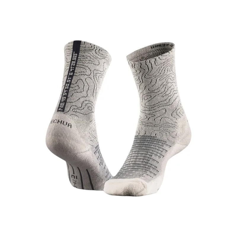 DECATHLON Knee High Socks Unisex 2 Pack Asphalt Gray-2