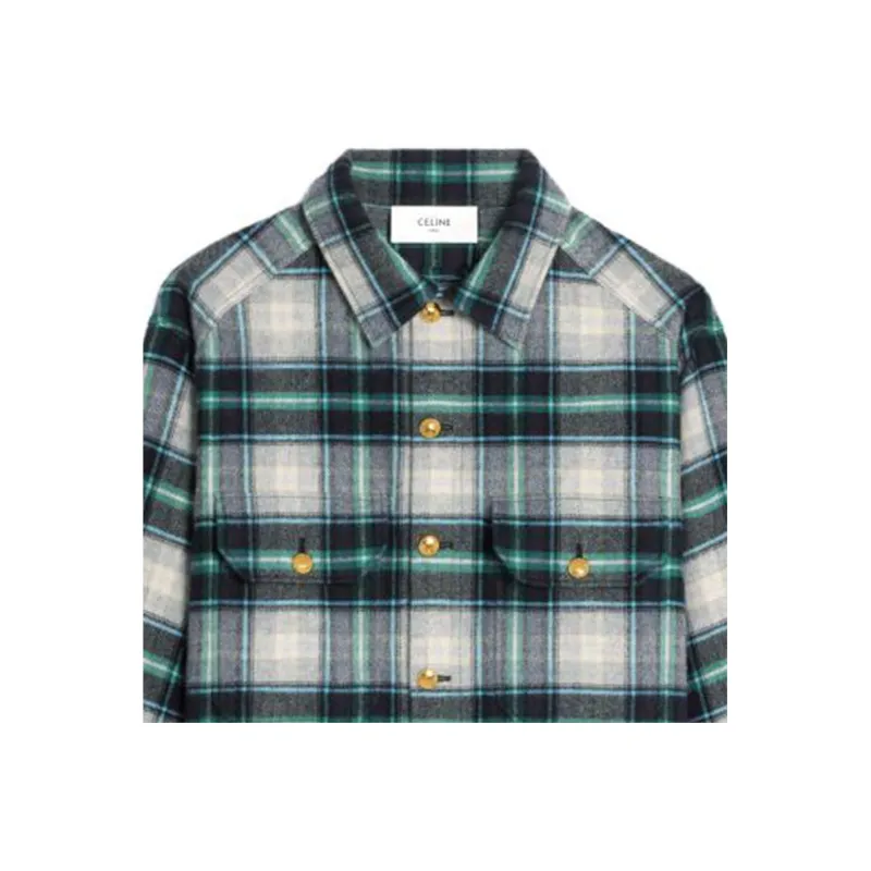 CELINE Shirts Women's Green-3