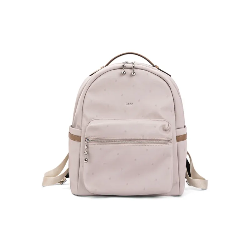 LEFF Fabric Backpack Travel Backpack Laptop Bag Backpack Regular Women's Smoke Purple/Cream Apricot-3