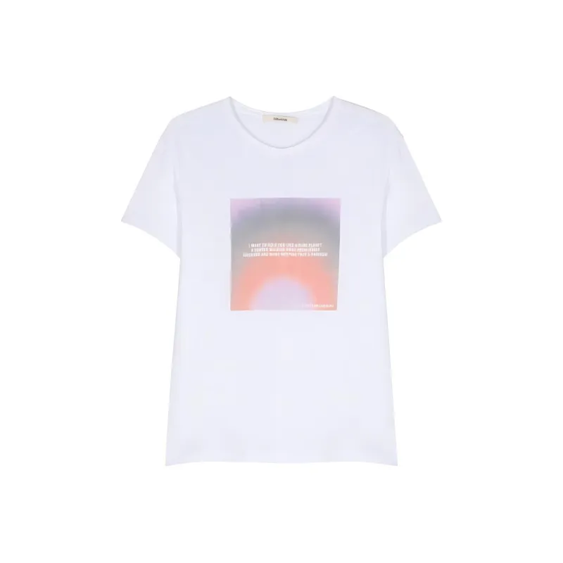 Zadig & Voltaire X Greta Bellamacina Toby Photoprint T shirt-0