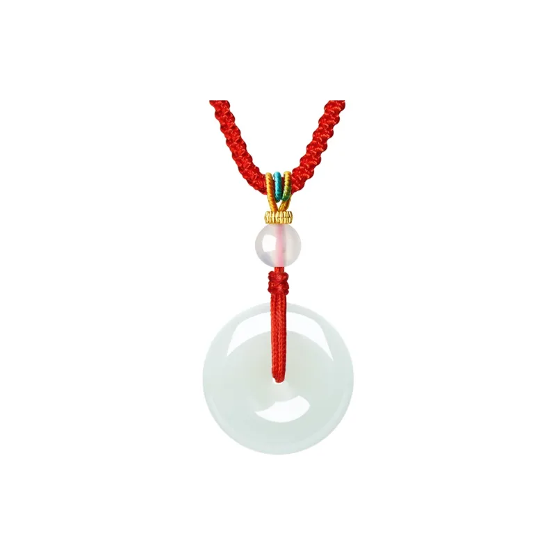 Chum Pendants Pale Greenish White Jade Unisex-0