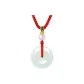 Jade Clasp with Auspicious Pendant (Red String)