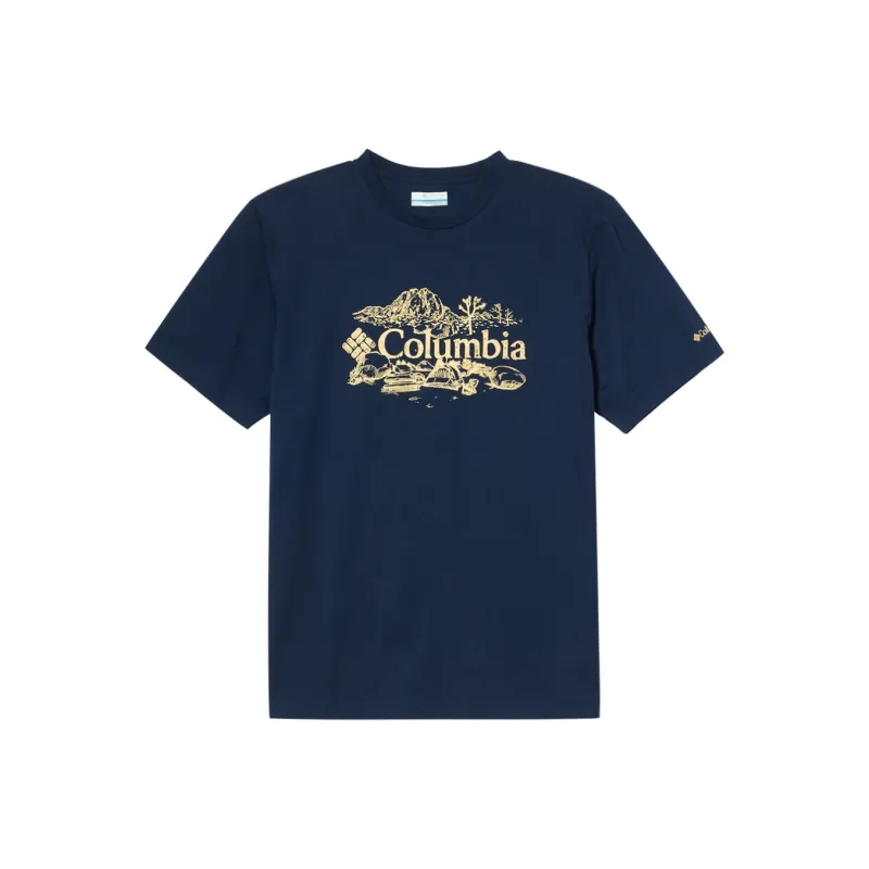 Columbia T Shirts Men Navy Blue-0