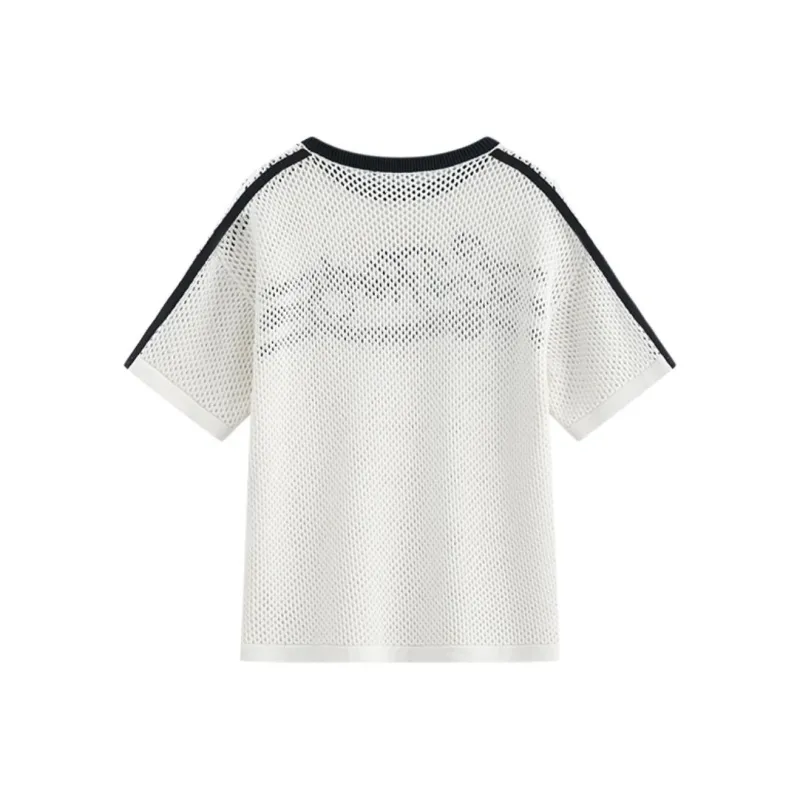 Ed Hardy Drop Shoulder Sleeve T Shirt Women's Ivory White-1