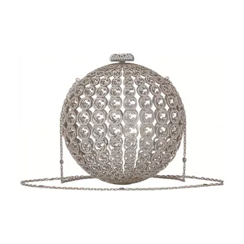 GUCCI Crystal Shoulder Bag Crossbody Bag Clutches Women's Silver