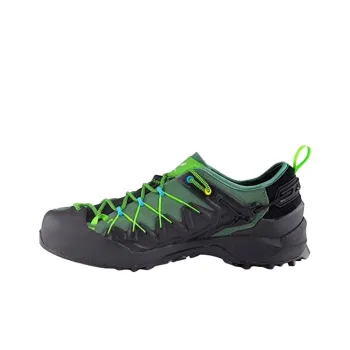 SALEWA Wildfire Edge Gt Wear resistant And Waterproof Low Top Hiking Shoes Men's Black Green