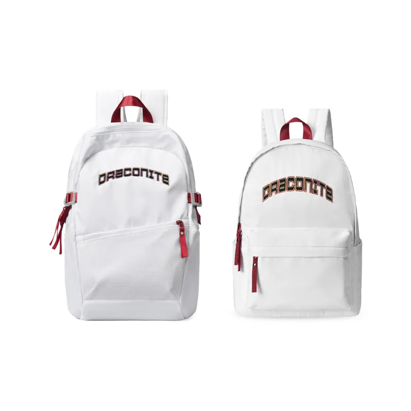 DRACONITE Polyester Student Backpack Regular Unisex White-67