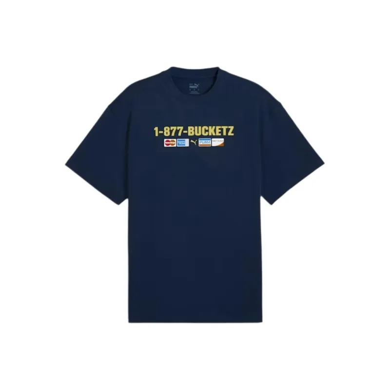 PUMA T Shirts Men Navy Blue-0