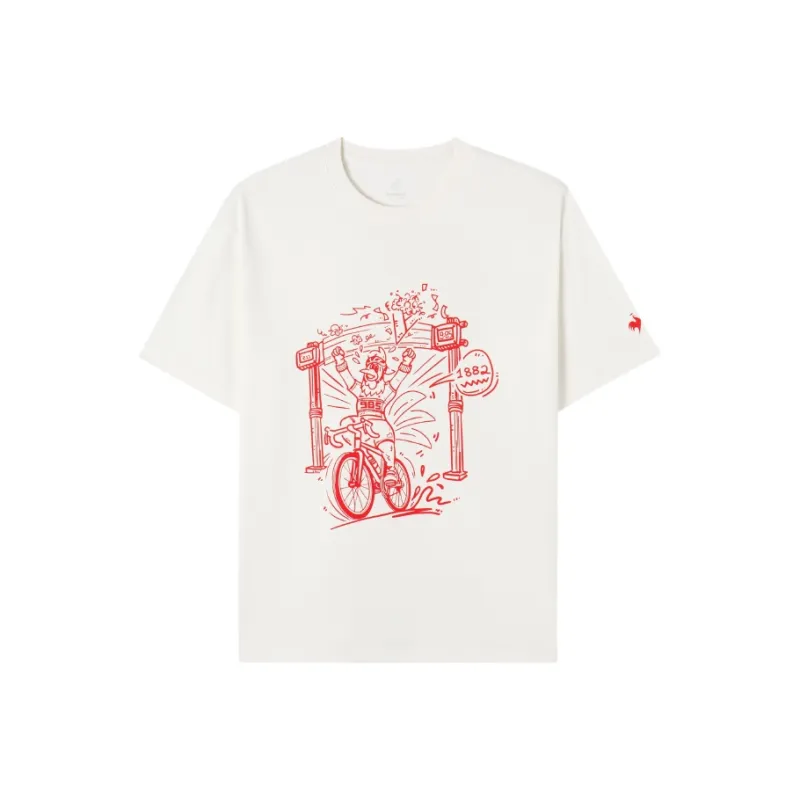 Le Coq Sportif T Shirt Unisex Ivory White-0