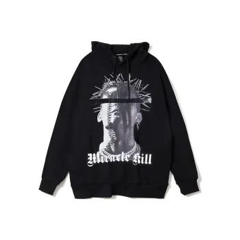 MIRACLE KILL Hooded Loose Fit Sweatshirt Unisex