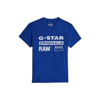 G STAR RAW T Shirt Men's Medium Blue