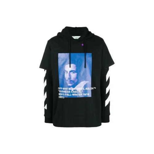 OFF WHITE Diag Bernini L/S Tee Hoodie