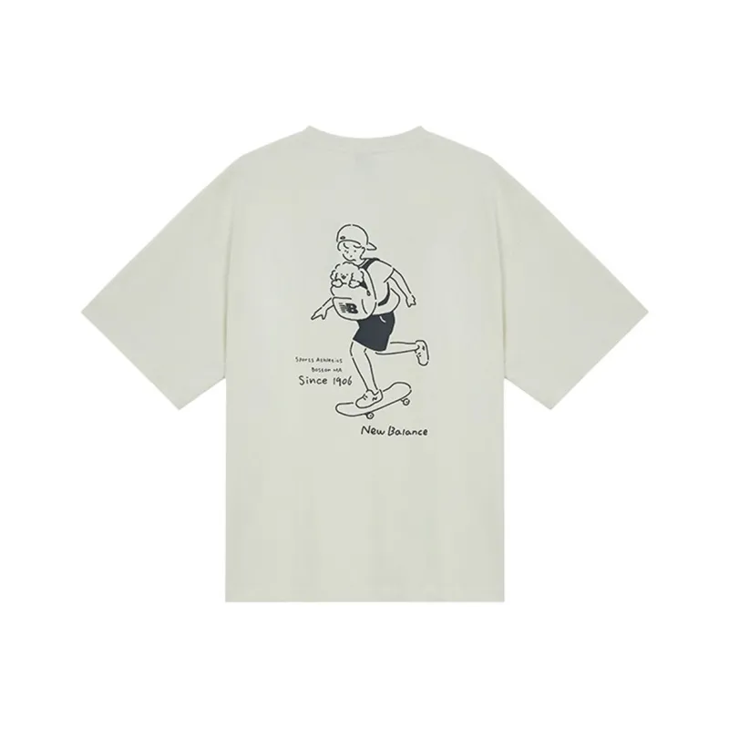 New Balance Centripetal Life Illustration Series T Shirt Unisex Beige-0