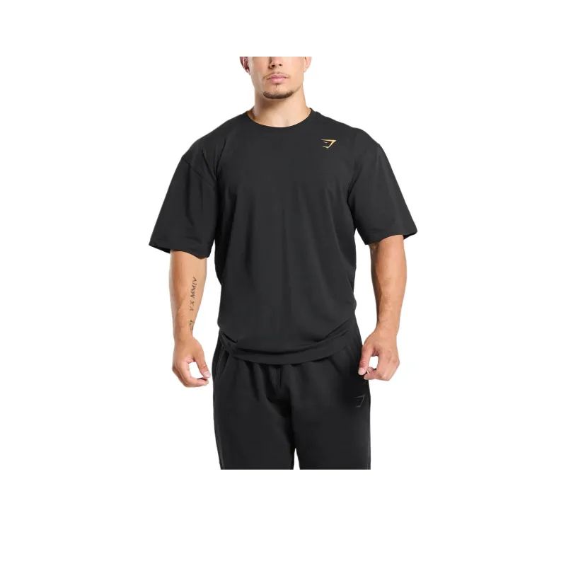 GYMSHARK T Shirt Men's Black/Yellow-0