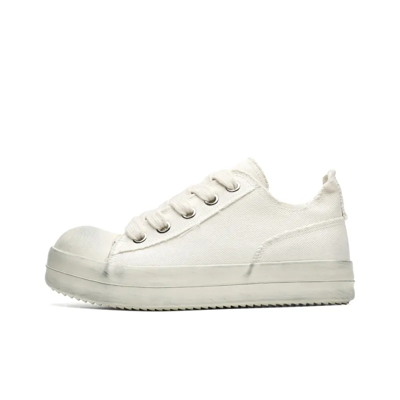 AMICNIEGD Breathable Height Increasing Abrasion Resistant Low Top Canvas Shoes Men's-5