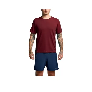 Saucony Stopwatch T-Shirt Men's Red Brown