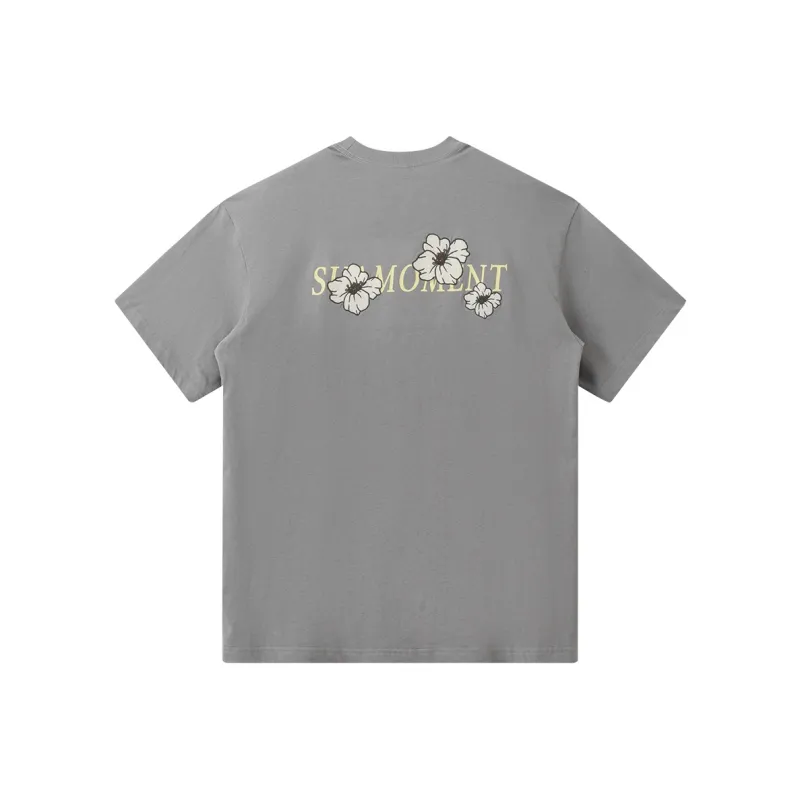 Suamoment Short Sleeved Summer American Trendy Street Casual T Shirt Top Unisex-4