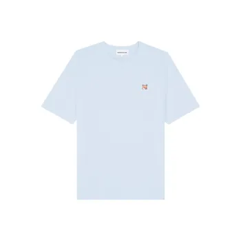 Maison Kitsune Fox Head Patch Crewneck T Shirt