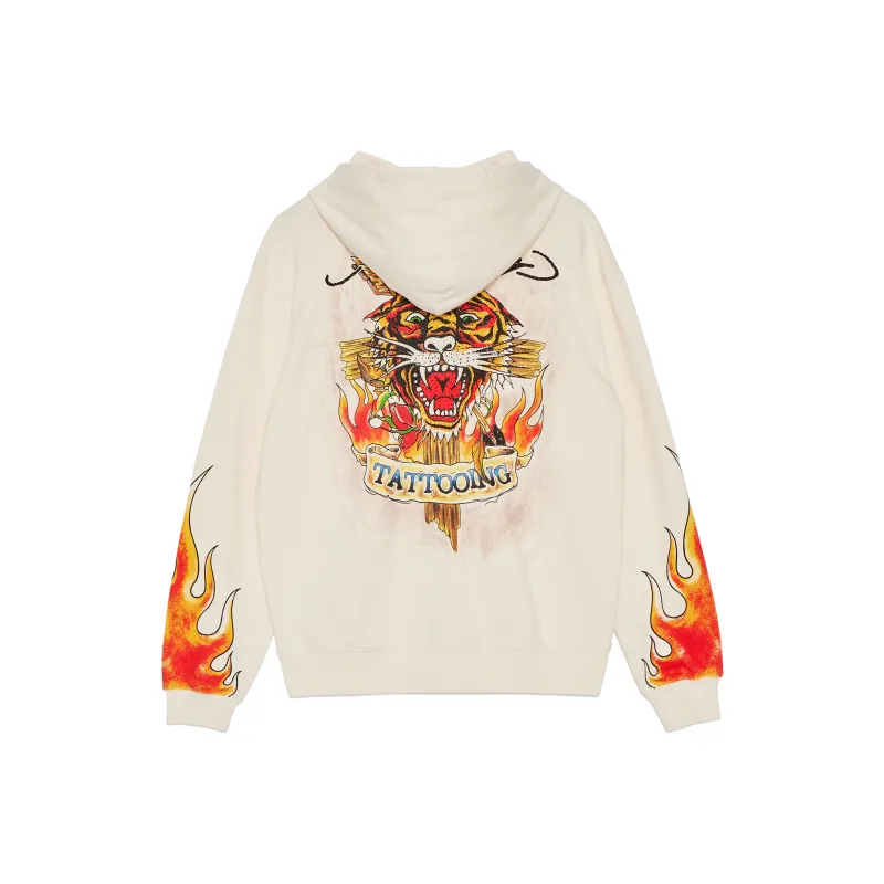 Ed Hardy Sweatshirts Men Ivory White E1PBM059-0