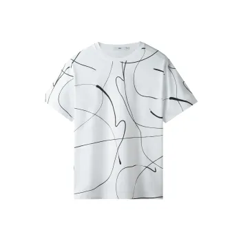 HLA T Shirts Men Ecru Pattern F8
