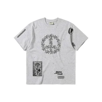 Thisisneverthat x Grateful Dead T Shirt Unisex Gray