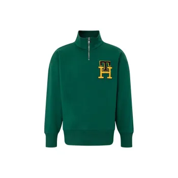 Tommy Hilfiger Stand Collar Sweatshirt Men's Dark Green