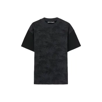 PALM ANGELS Palms Printed Crewneck T Shirt