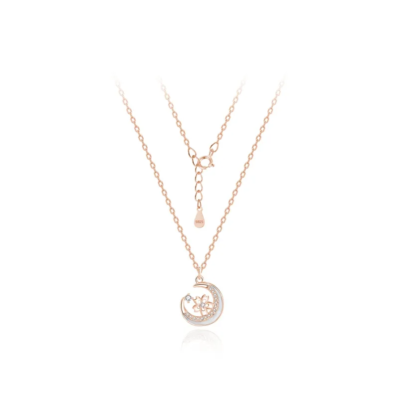 FBRUE 925 Sterling Silver Necklaces Women's-4