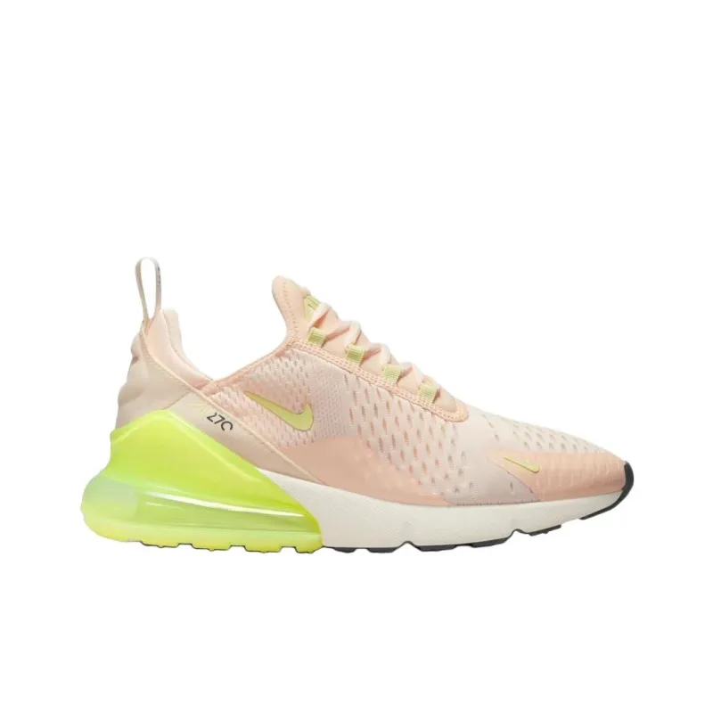 Nike Air Max 270 Anti Slip Wear Resistant Low Top Casual Shoes Women's Pink Green-1