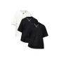 2 Black 1 White (3 Pack)