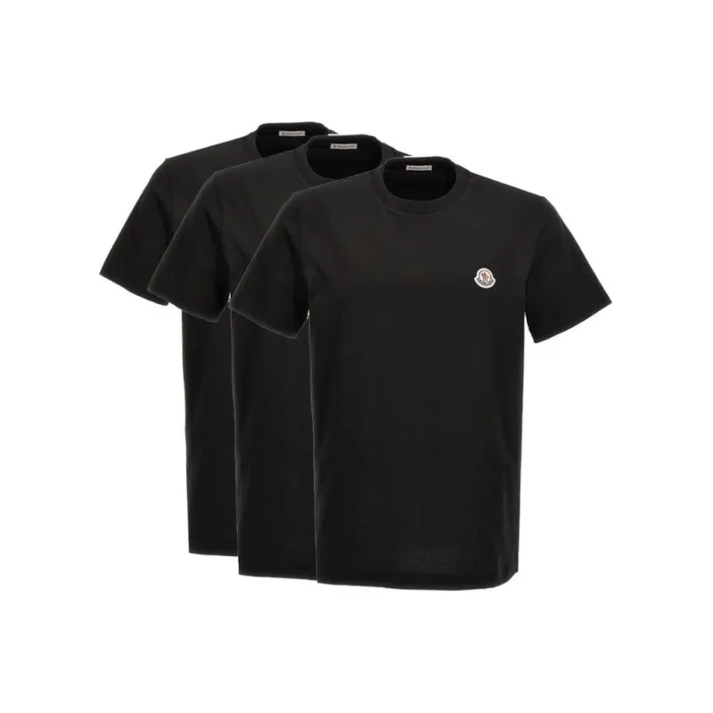 Moncler T-Shirt Men's 3 Pack Black-0