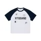 White & Navy Blue