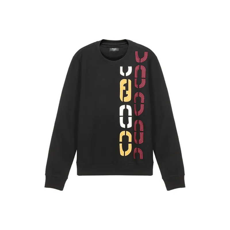 FENDI Sweatshirts Men Black-0