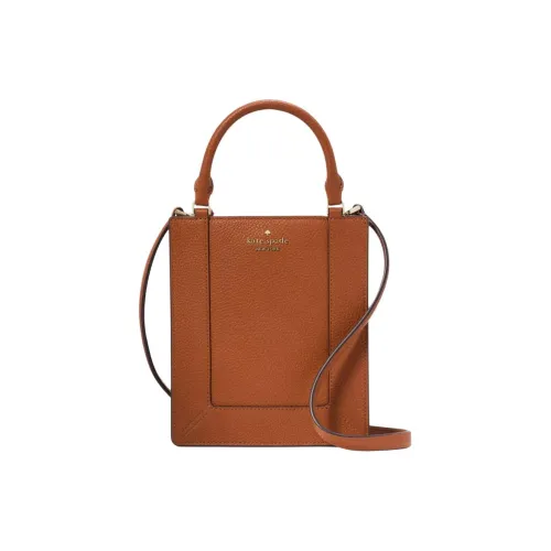 Kate Spade LENA Leather Tote Bag, Shopping Bag, Crossbody Bag, Shoulder Bag, Handbag Mini Women's Warm Ginger