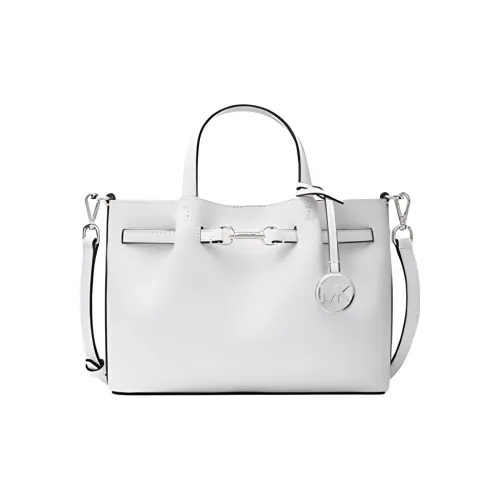 MICHAEL KORS Cow Split Leather Shoulder Bag Crossbody Bag Handbag Small Size Women's White