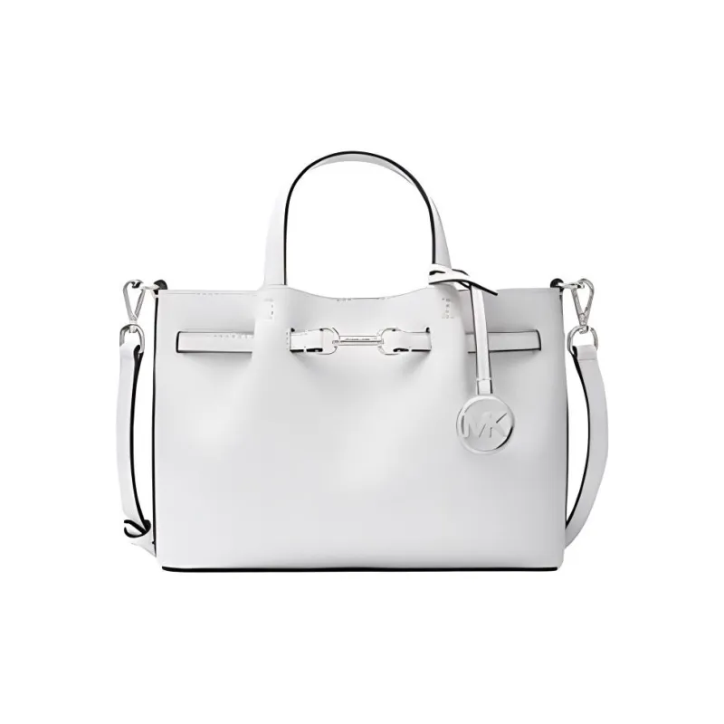 MICHAEL KORS Cow Split Leather Shoulder Bag Crossbody Bag Handbag Small Size Women's White-0