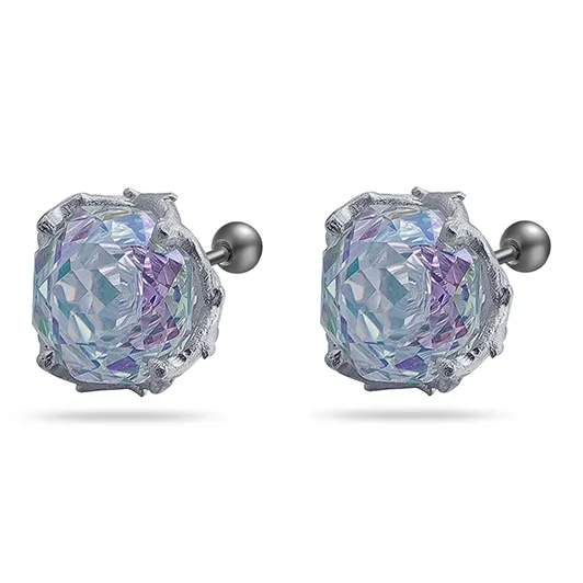 GUDUD Titanium Steel Stud Earrings Unisex-28