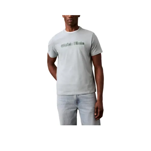 CALVIN KLEIN T Shirt Men's Light Green