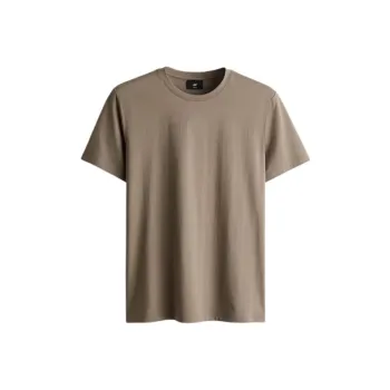 H&M T Shirts Men Light Brown