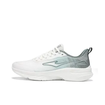 Erke Cushioning Breathable Lightweight Low Top Casual Running Shoes Men's Microcrystal White Pine Frost Green