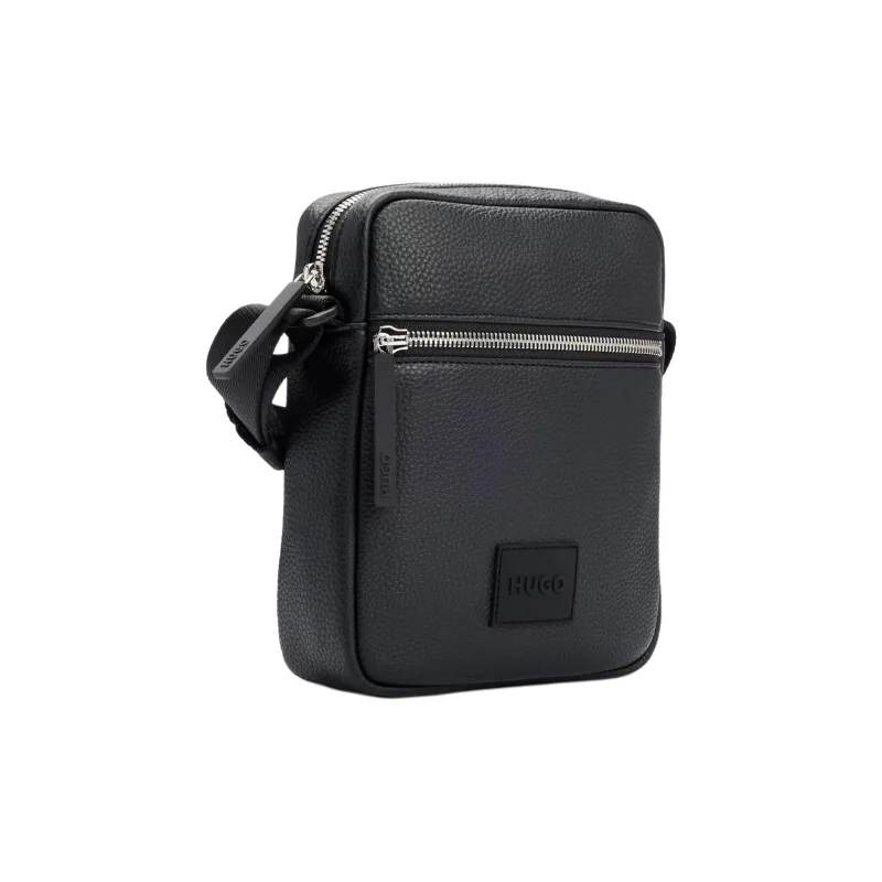 HUGO BOSS Artificial Leather Reporter Bag Shoulder Bag Men's Black-1
