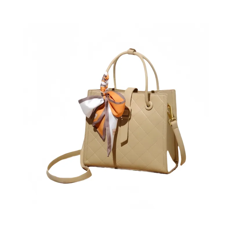 Versman PU Handbag Women's Cream Yellow-1