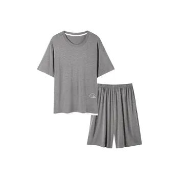 Lan Miao Pajama Set Men's Dark Gray