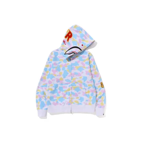 A BATHING APE New Multi Camo 2nd Shark Full Zip Hoodie