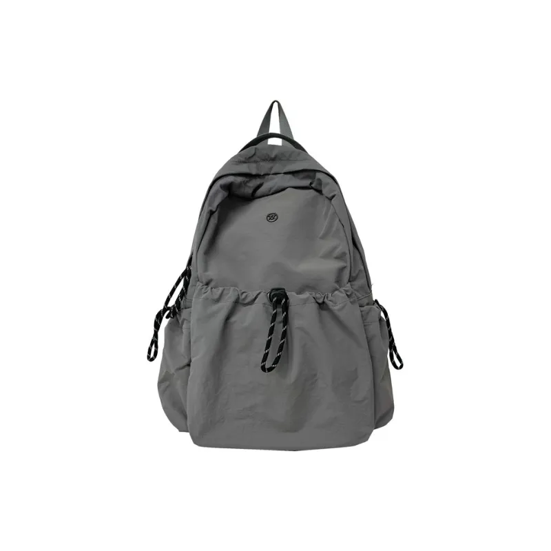 Deli Bear Nylon Backpack Large Size Unisex Black/Yellow/Gray/Orange/Ecru-10