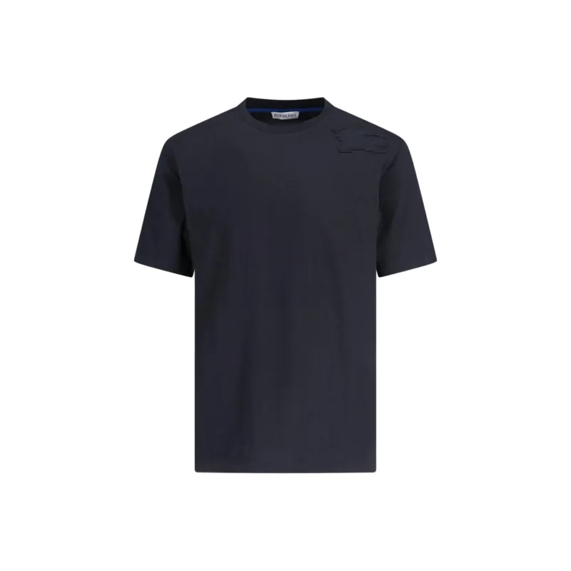 Burberry Logo Patch Crewneck T Shirt-0