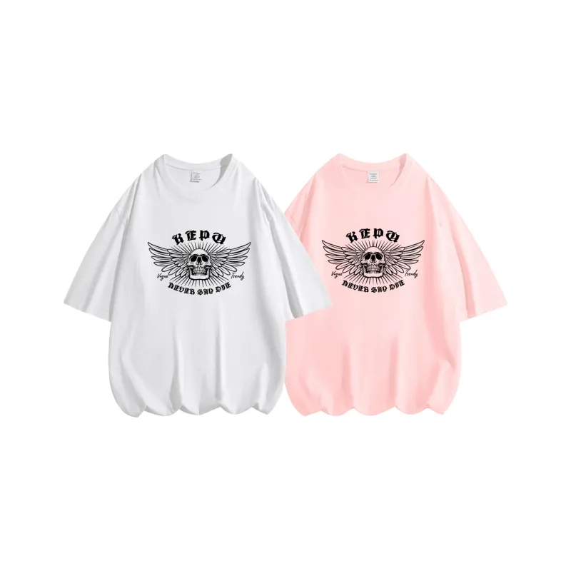 Kepu T Shirt Unisex 2 Pack 2 Pack White+White-5