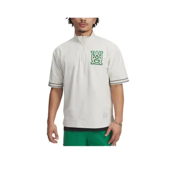 Under Armour T Shirt Men's Stone Color/Black/Kelly Green Team