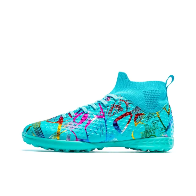 QIUTEXIONG FG Rubber Long Studs TF Rubber Broken Studs Soft Ground Firm Ground Balance Soccer Shoes Unisex-7