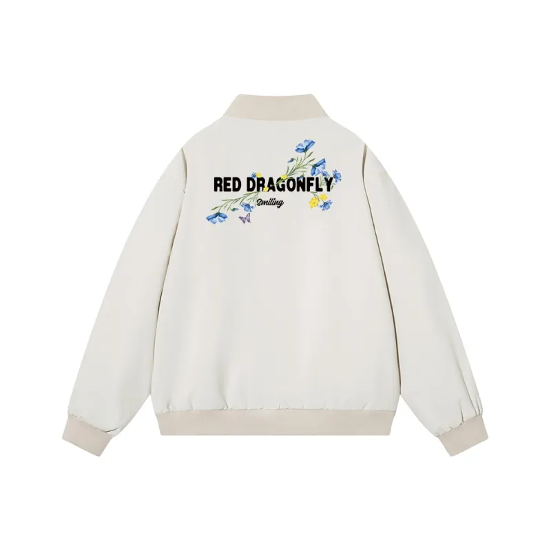 RED DRAGONFLY Jacket Unisex White-1